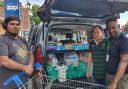 Potters Bar Foodbank's new vehicle, with the volunteers who make it all happen. Picture: Hertsmere Borough Council