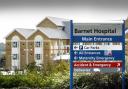 A foetus was found in a box outside Barnet Hospital