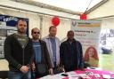 Ejder (second from the left) representing CommUNITY Barnet at Grahame Park Fair