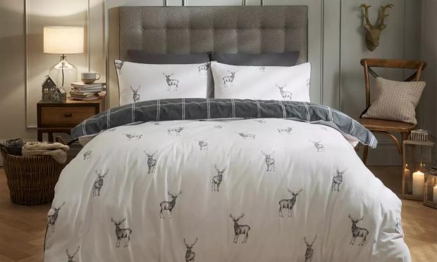 Times Series: This Pieridae Brushed Stag Reversible Duvet Set now has 74% off through Groupon
