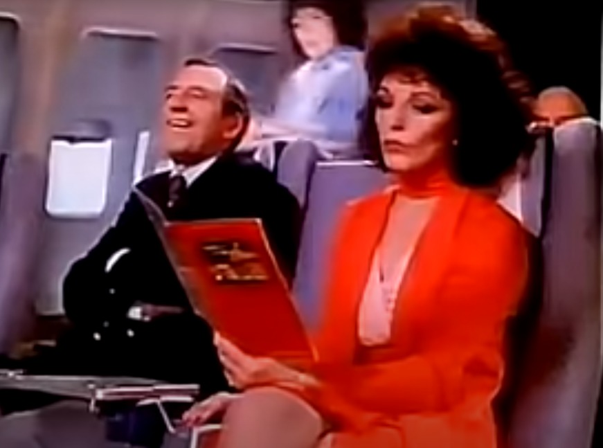 Leonard Rossiter and Joan Collins in the Cinzano ad. Image: YouTube
