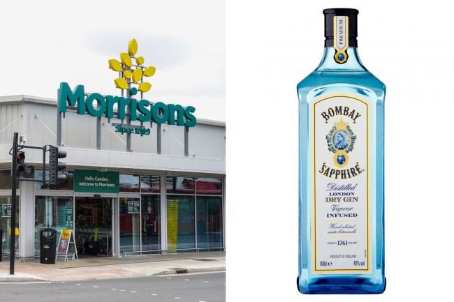 Morrisons are selling Bombay Sapphire gin on offer. (PA/Morrisons)