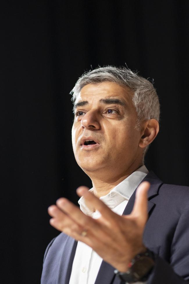London Mayor Sadiq Khan said he was “incredibly worried” about staff absences in vital public services including the NHS, fire service and police due to rapidly rising cases (photo PA)