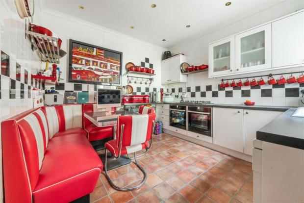 Times Series: The diner-themed kitchen. (Rightmove)