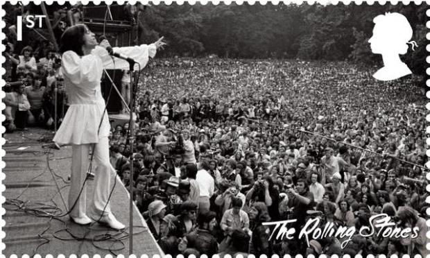 Times Series: Rolling Stones stamp from their Hyde Park performance in 1969 (Royal Mail/PA)