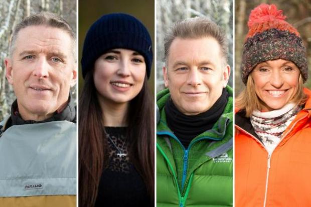 Times Series: Pictured, the presenter line-up for Winterwatch 2022. Photos: BBC.