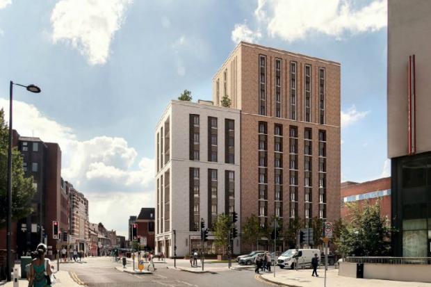 Councillors have narrowly backed plans for a new 12-storey tower block in Watford. Credit: Iceni Projects/IDA London Holdings