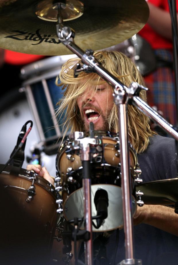 Times Series: Taylor Hawkins performs during the Live Earth charity concert at Wembley Stadium, London (PA)