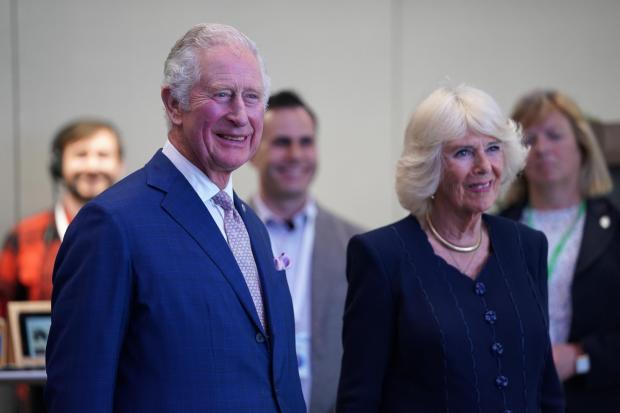 Times Series: The Prince of Wales and Duchess of Cornwall at the official opening of the new Meta offices in north London. Credit: PA