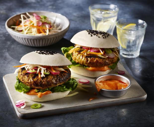 Times Series: Katsu Chicken Burgers. Credit: M&S