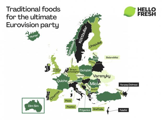 Times Series: Traditional European foods by country from HelloFresh. Credit: HelloFresh