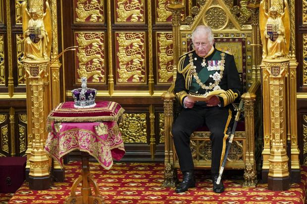 Times Series: The Prince of Wales reads the Queen's Speech during the State Opening of Parliament in the House of Lords (PA)