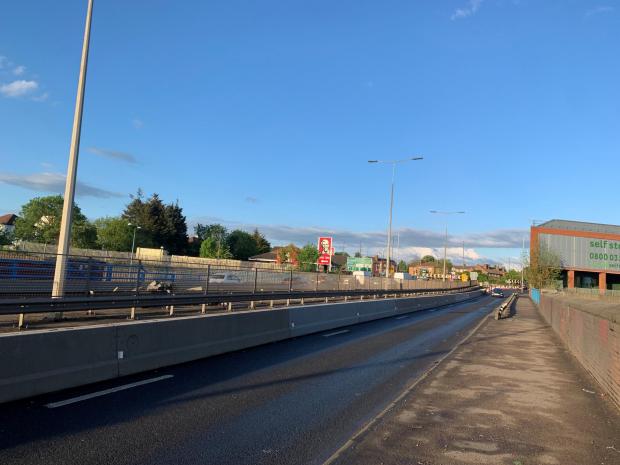 Times Series: One lane is currently closed in both directions on the A41 near Apex Corner due to TfL carrying out planned repairs on a bridge that runs over the M1