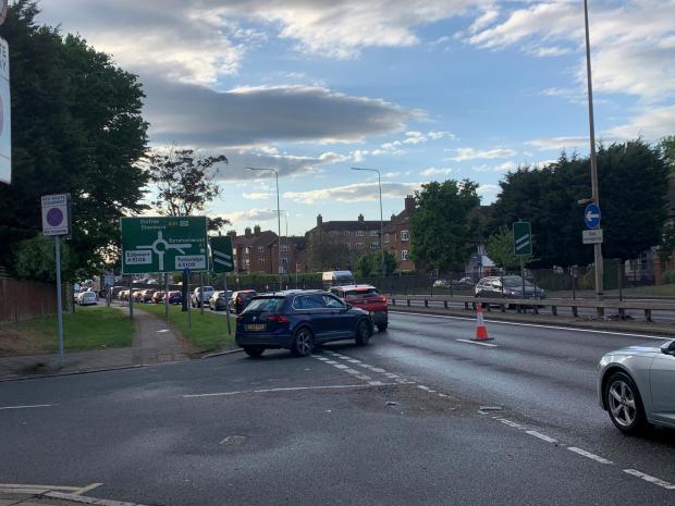 Times Series: One lane is closed on the A41 from Mill Hill Circus to Apex Corner