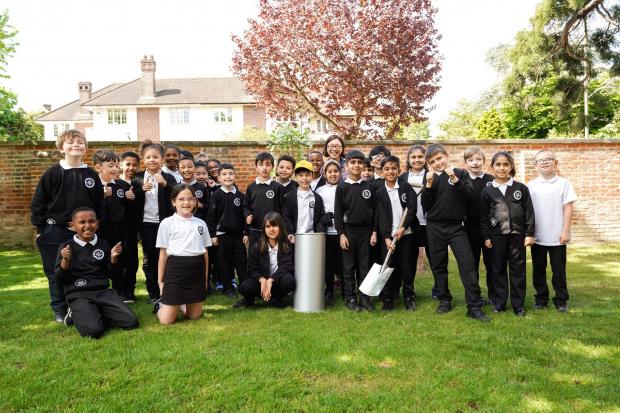 Pupils from The Orion Primary School in Mill Hill visited Hendon Hall. Credit: George Whale