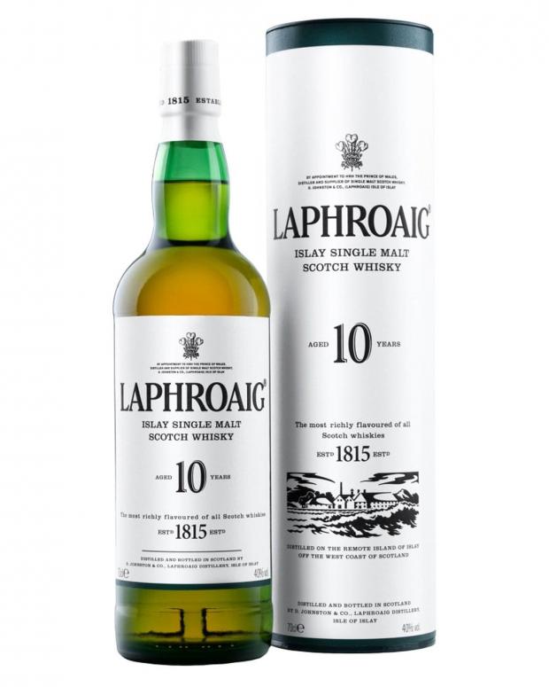 Times Series: Laphroaig 10-Year-Old Malt Whisky - Islay. Credit: The Bottle Club