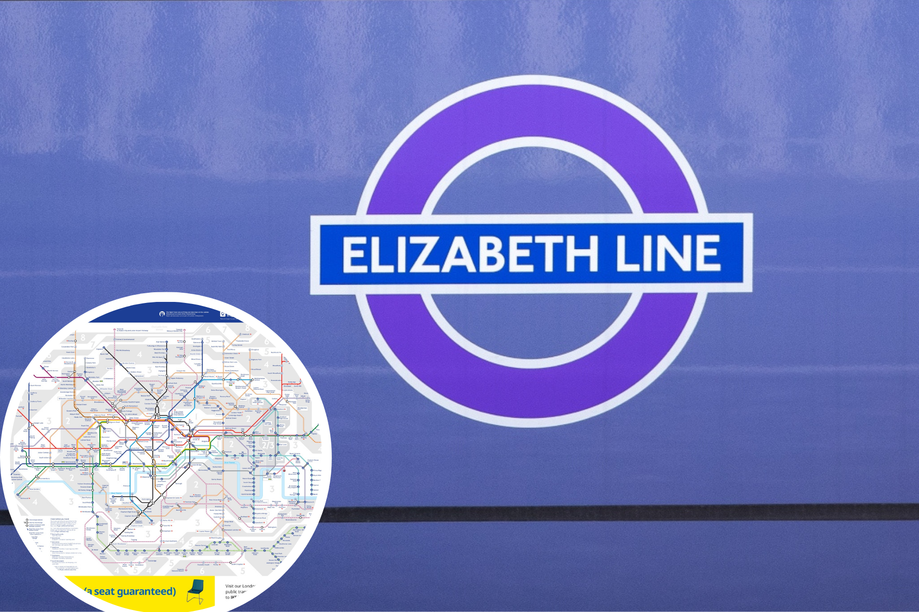 Nouvelle carte du métro avec la ligne Elizabeth publiée