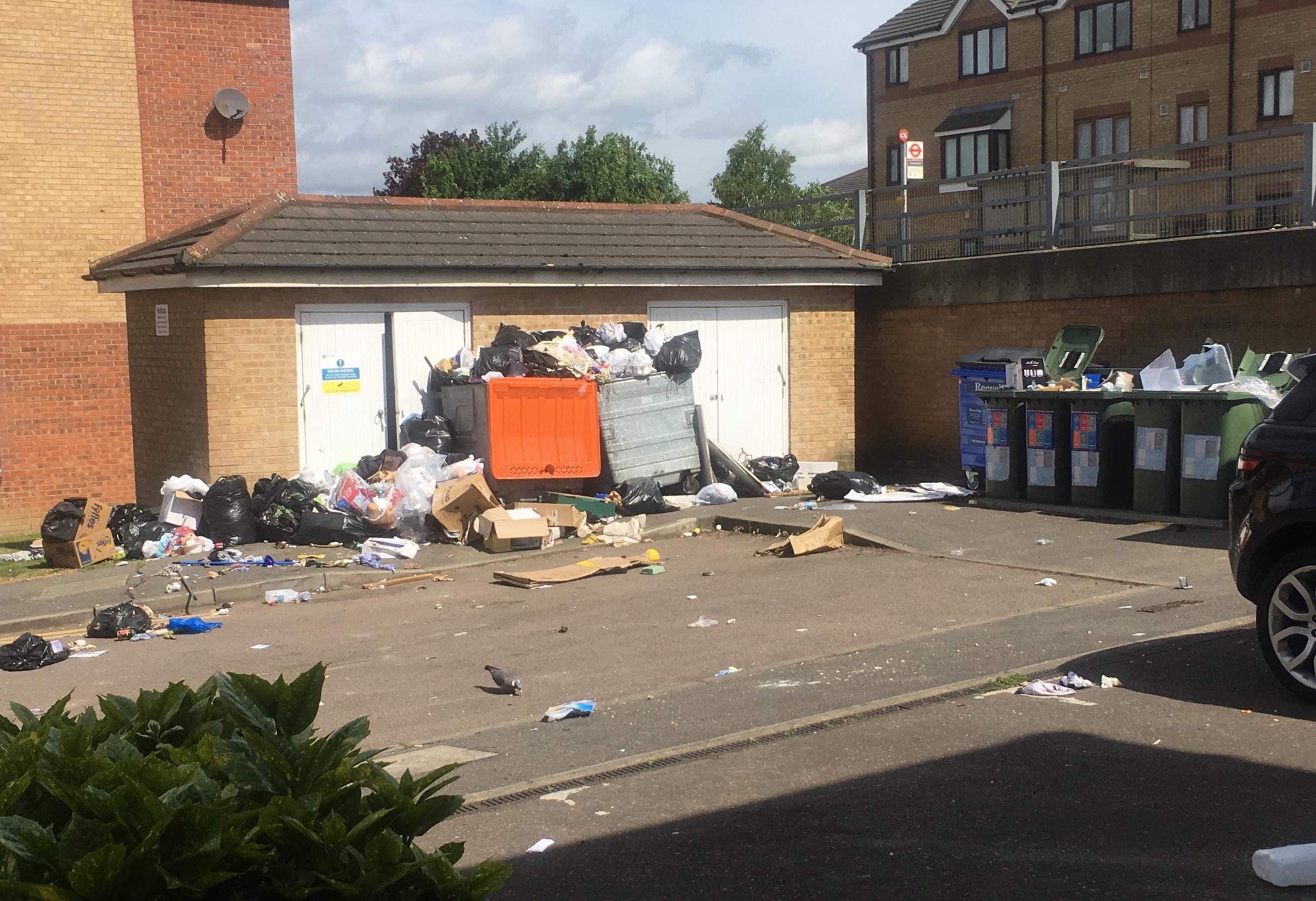 Fly-tipping in Handley Grove (submitted by Nicola Mann)