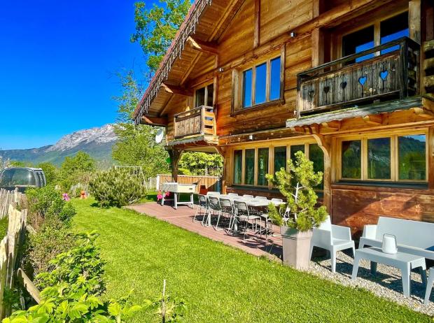 Times Series: Chalet Xel-Ha **** 180° view, wood stove, bubble sauna in the garden.  - Haute-Savoie, France.  1 credit