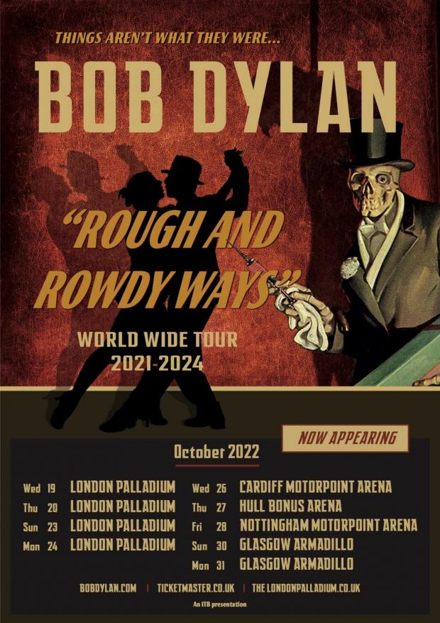 Times Series: Bob Dylan Tour Dates. (Black Arts)