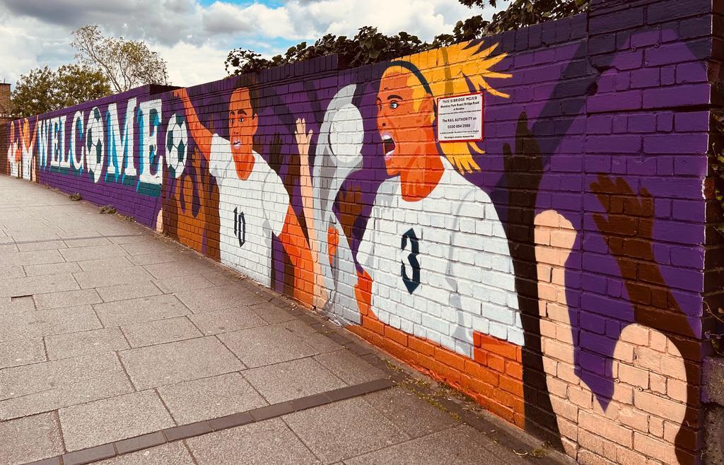 Two new murals in honour of the Lionesses Euro 2022 victory have been unveiled in Wembley. Image: Brent Council