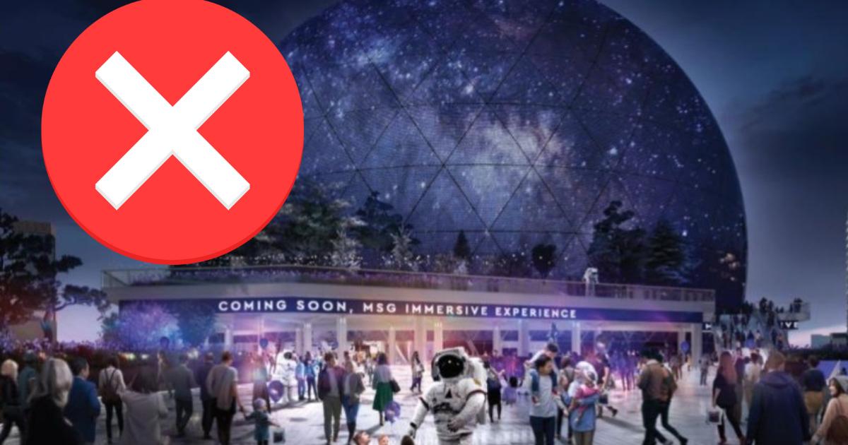 Der Veranstaltungsort MSG Sphere wurde vom Londoner Bürgermeister Sadiq Khan blockiert