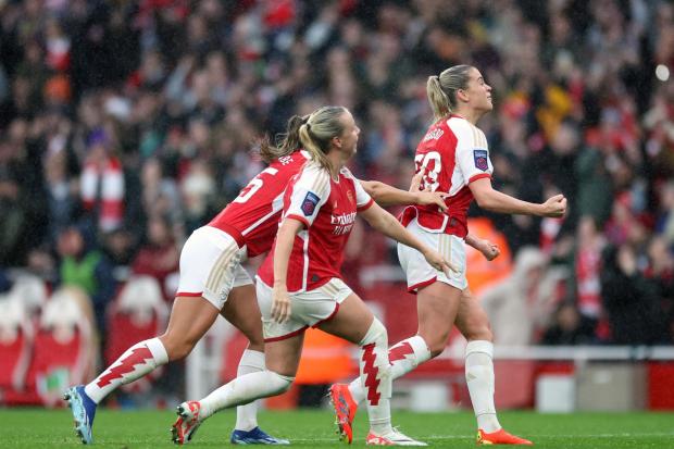 Arsenal's Alessia Russo celebrates