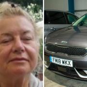 Norma Girolami, 70, pictured has not been seen since August 19 2021. Police believe her car, pictured, may be linked to her disappearance. Credit: Met Police