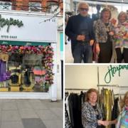 Harpers Boutique with Karol Solomons, Barnet mayor Alison Cornelius, Ronnie Gold and Sydney Solomons