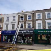 Firefighters were called to the flat in High Road on Saturday morning (March 11)