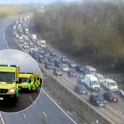 A man has died after an incident on the M1 near Watford.