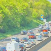 The crash has caused severe delays on the M25