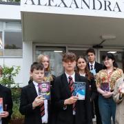 Pupils from Alexandra Park School at their local public library