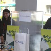 Atef Ebrhimgeel and his team at Barnet and Southgate college careers fair