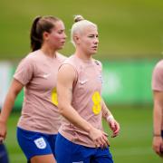 Bethany England during a training session ahead of the World Cup