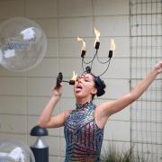 A fiery welcome at the care home opening