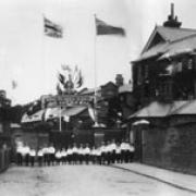 Special occasion: Barnet Workhouse dressed to celebrate the coronation of Edward VII in 1902