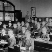 Repeat after me: standard three in St John's School, Whetstone, circa 1914