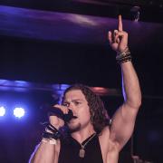 Dan Leigh, lead singer of rock band New Device