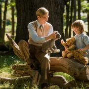 Domhnall Gleeson and Will Tilson as A.A. Milne and Christopher Robin