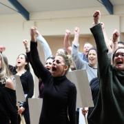 The Impact Theatre Company in rehearsal for Made in Dagenham