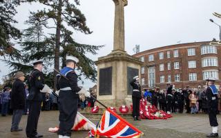 Remembering the Fallen at Hendon War memorial on Armistice Day 2023